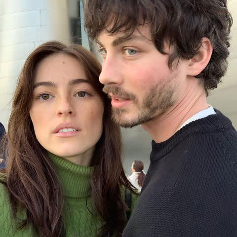 <p>Analuisa Corrigan Instagram</p> Analuisa Corrigan and Logan Lerman.