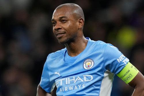 Fernandinho of Manchester City during the UEFA Champions League match