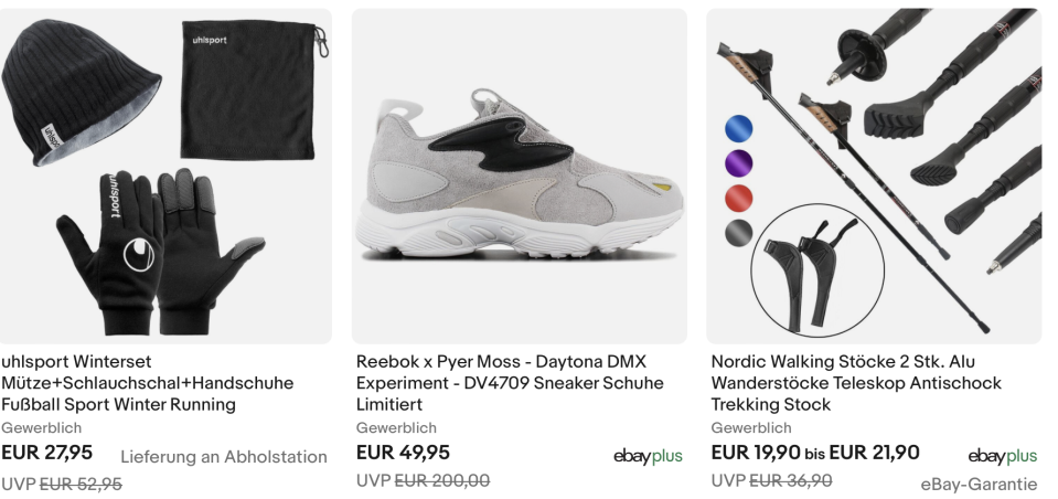 Bei Ebay gibt es Special-Deals auf Fitness- und Outdoorprodukte. (Bild: Ebay)