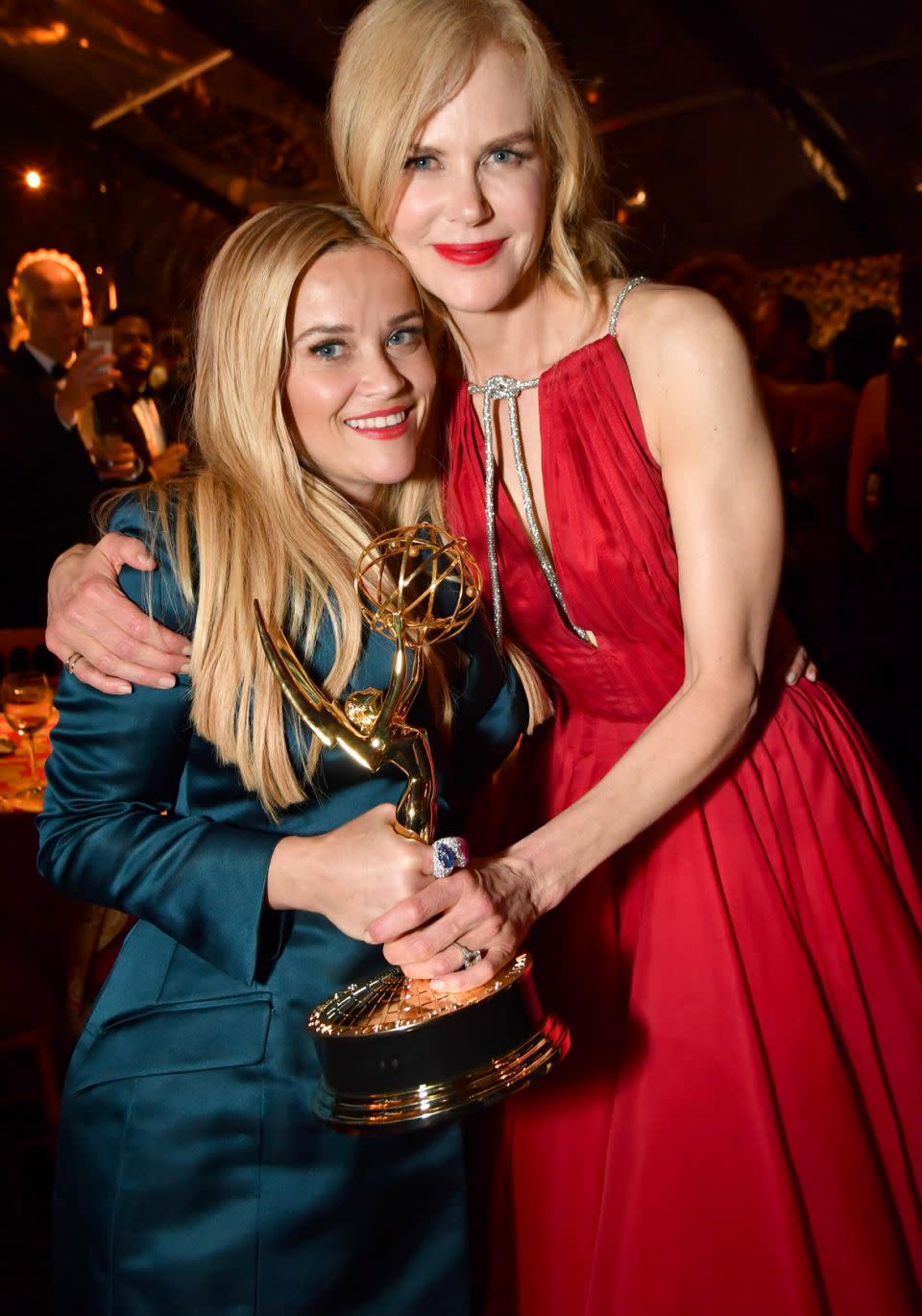 Nicole celebrated her Emmys win with Reese at the HBO Emmys After Party. Source: Getty