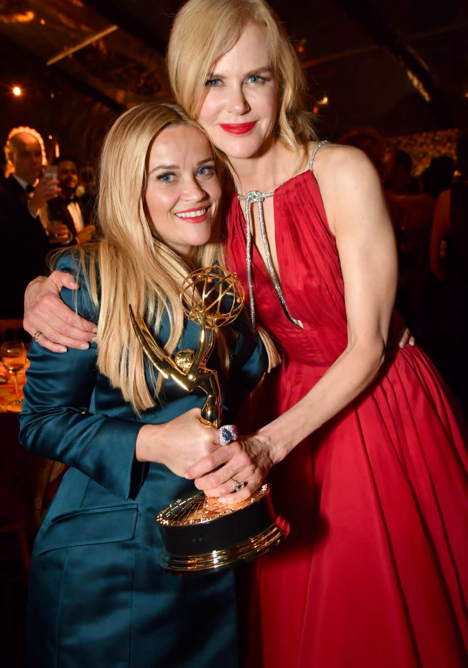 Reese and Nic looked in good spirits at the HBO Emmys After Party. Source: Getty