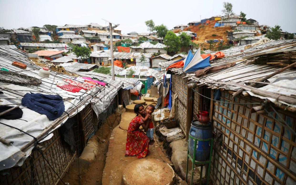 Rohingya children in one of Bangladesh's chronically overcrowded refugee camps - REUTERS