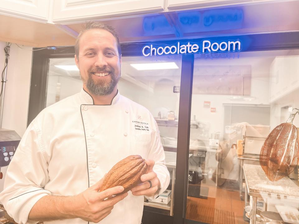 Executive pastry chef Joshua Cain of Caribe Royale Resort in Orlando is a chocolate expert.