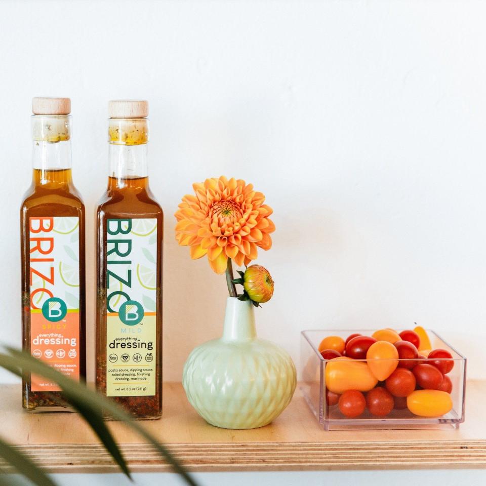 <p><strong>Brizo</strong></p><p>Brizo Dressing</p><p><strong>$20.00</strong></p><p>Vivian Jasper created Brizo dressings from a recipe that got passed down through generations. Its simple ingredients include lemon juice, olive oil, and signature herbs and spices. Branded as a dressing, Brizo can be used for all sorts of cooking as a <a href="https://www.delish.com/cooking/recipe-ideas/a39811878/chicken-fajita-marinade-recipe/" rel="nofollow noopener" target="_blank" data-ylk="slk:marinade;elm:context_link;itc:0;sec:content-canvas" class="link ">marinade</a>, dipping sauce, finishing dressing, pasta sauce, or <a href="https://www.delish.com/cooking/g40189579/salad-dressing-recipes/" rel="nofollow noopener" target="_blank" data-ylk="slk:salad dressing;elm:context_link;itc:0;sec:content-canvas" class="link ">salad dressing</a>.</p>