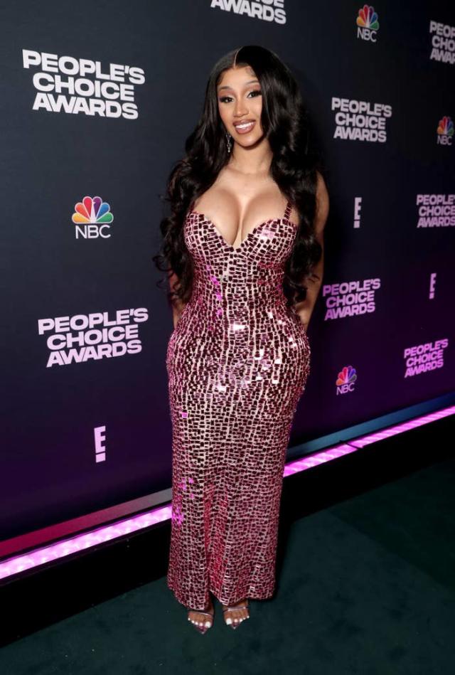 Cardi B gives her Instagram followers 'a**, hair and heels' while showing  off her curves