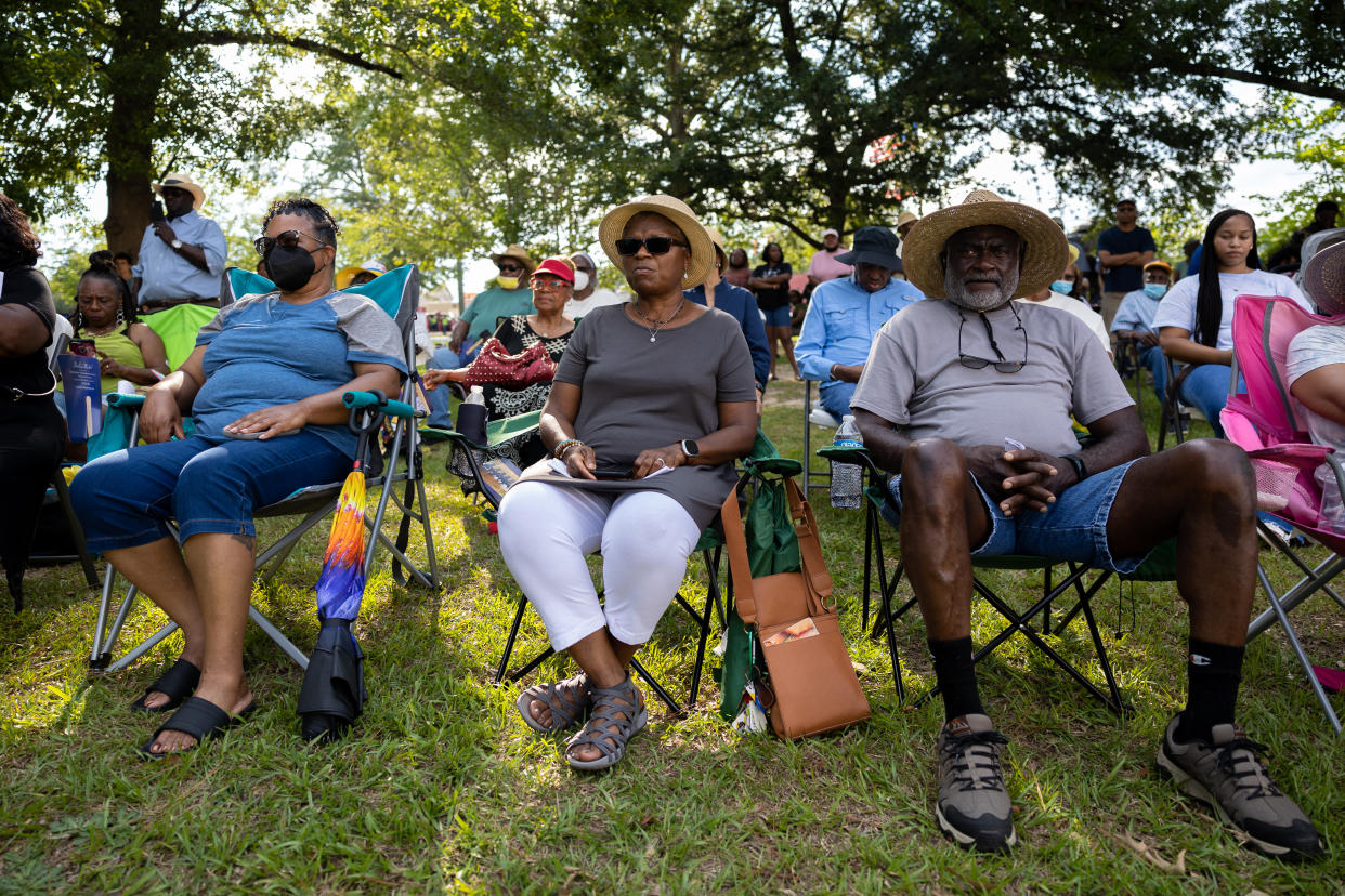 Supporters of Georgia gubernatorial candidate Stacey Abrams