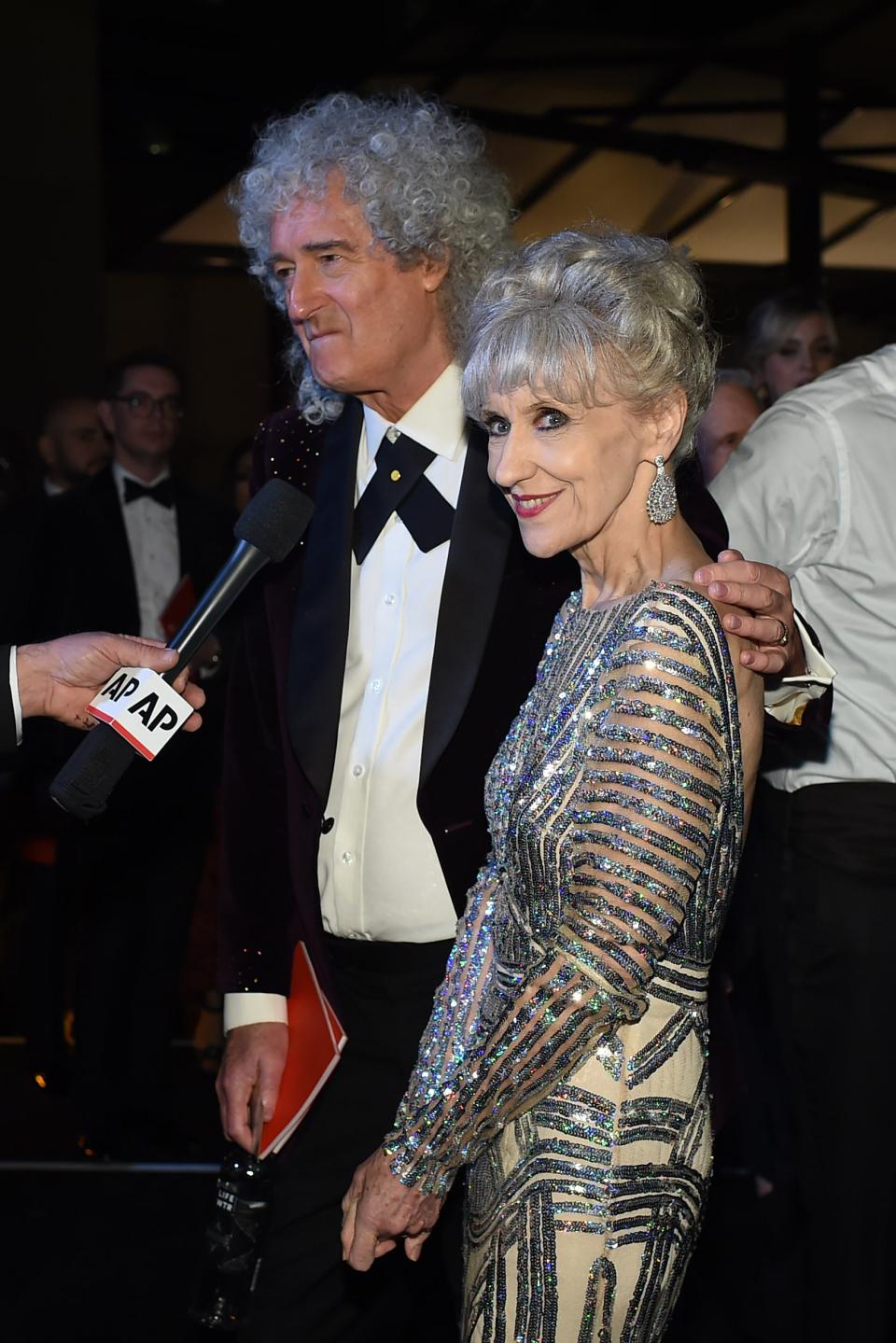 May and Anita Dobson (AFP/Getty Images)