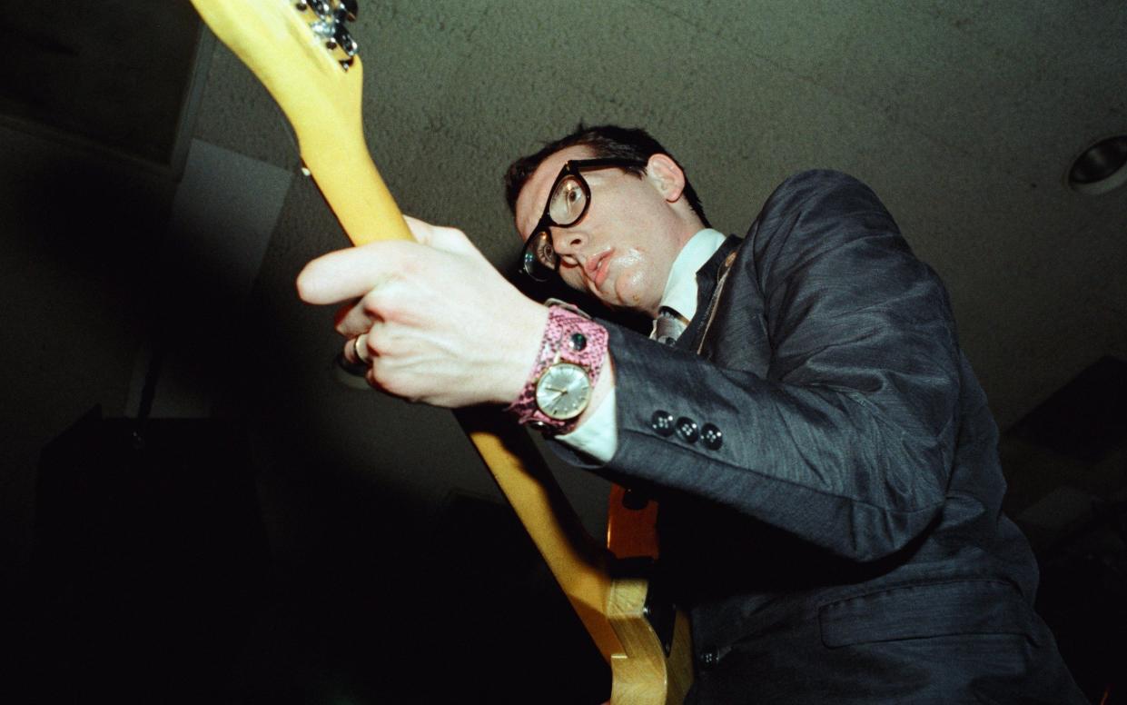 Elvis Costello performing in San Franciso, 1978