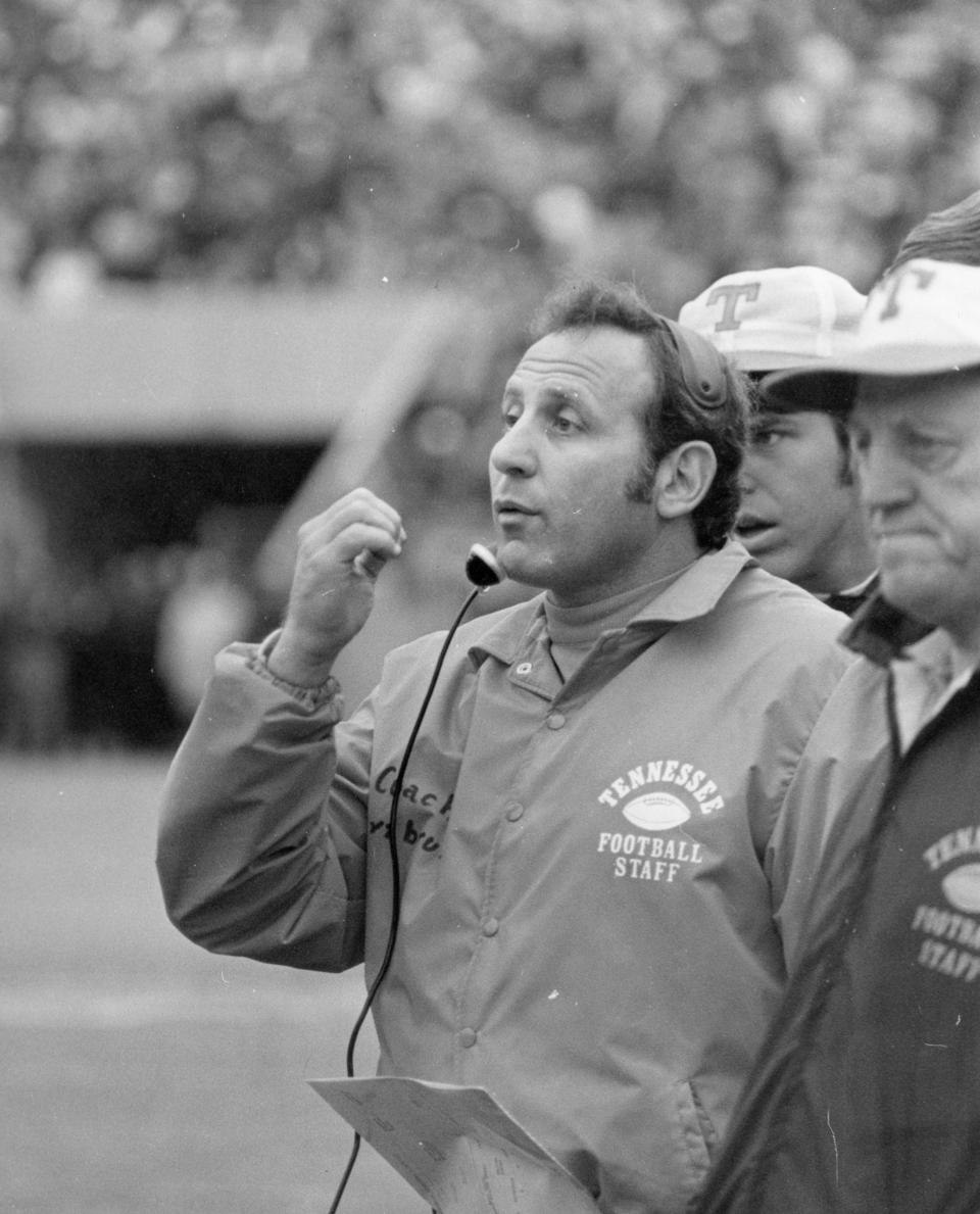 Tennessee  linebackers coach Lon Herzbrun in an undated photograph. Herzbrun played offensive line and defensive tackle at UT in the 1950's.