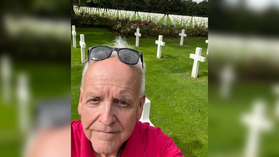 Former U.S. diplomat Stephen R. Hemphill visited the Normandy American Cemetery near Omaha Beach in northern France this week.