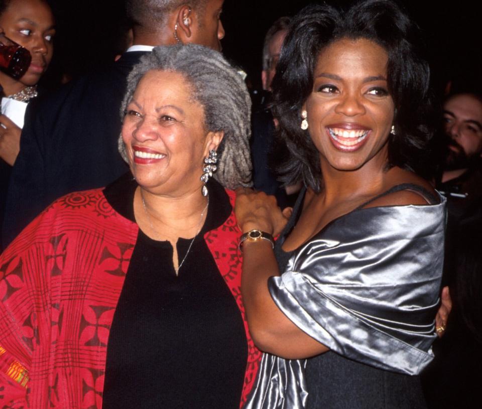 Toni Morrison and Oprah Winfrey at the film premiere of "Beloved," starring Winfrey and based on Morrison's novel. (Photo: Marion Curtis via Getty Images)