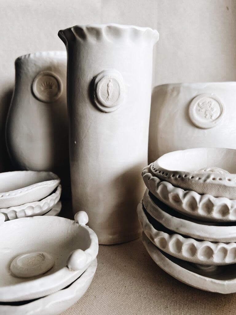 A selection of Jeanette Morrow’s ceramic wares