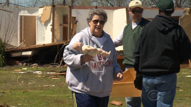 Moore resident Joetta Strain: “This is it. I don't want to live here anymore, 40 years is enough.” (CBS News)