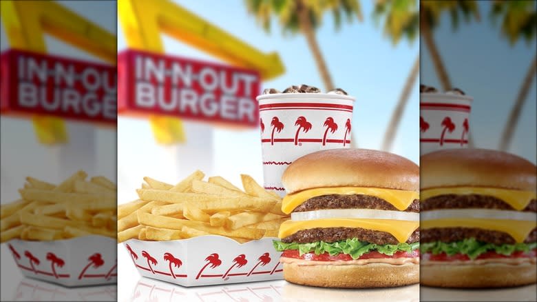 In-N-Out double cheeseburger