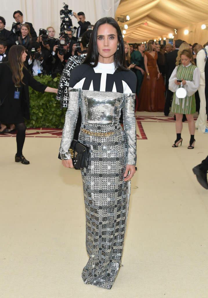 <p>Jennifer Connelly in Louis Vuitton. (Photo: Getty Images) </p>