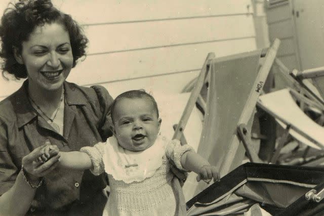 <p>Courtesy Diane von Furstenberg Archive</p> Diane and mother Liliane Halfin circa 1946.