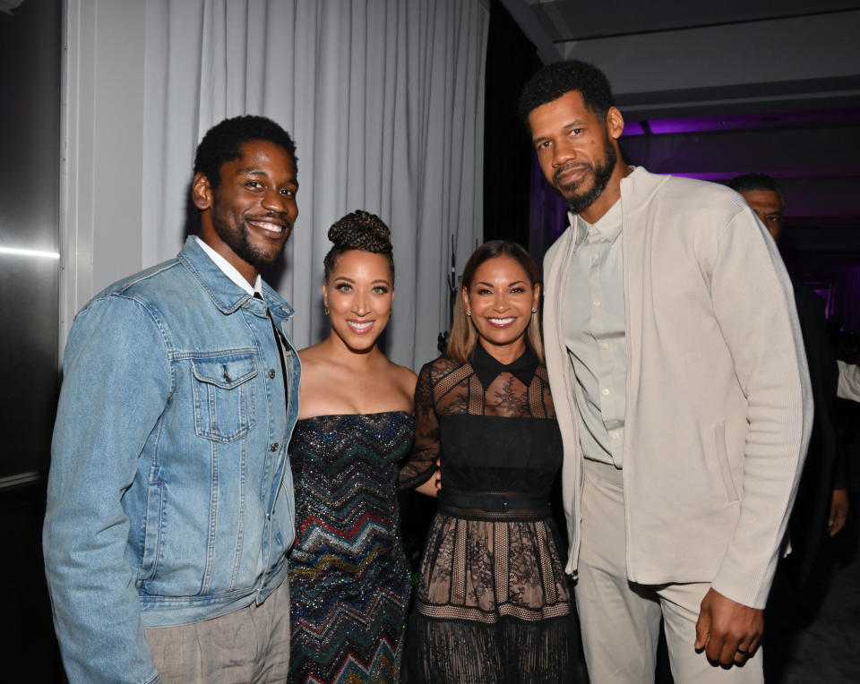 Quincy Isaiah, Robin Thede, Salli Richardson-Whitfield and Solomon Hughes attend AAFCA TV Honors at the SLS Hotel on Aug. 20 in Los Angeles. - Credit: Michael Buckner for Variety