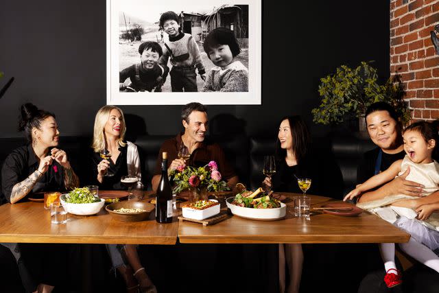 <p>Dylan + Jeni</p> Katianna Hong; her sister-in-law, Elspeth Keller; her brother, Reid Scott; Johnâ€™s sister-in-law, Diane Hong; John Hong; and John and Katiannaâ€™s daughter, Alessia, enjoy a holiday meal