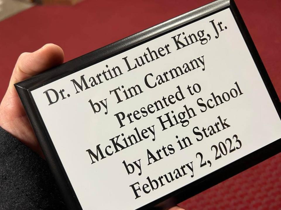 ArtsinStark has donated a portrait of Martin Luther King Jr. to McKinley High School.