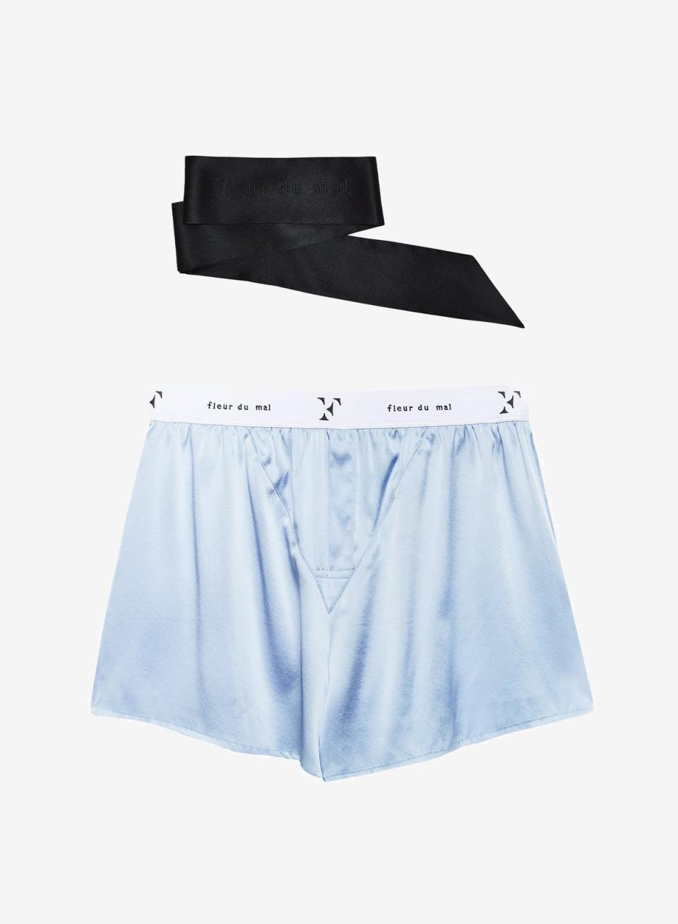 28 Unisex Valentine's Day Gifts: Fleur du Mal Unisex Silk Boxers Gift Set