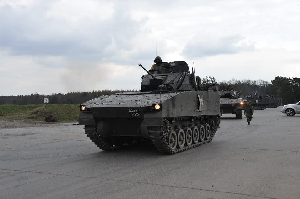 Photo of the Bionix Infantry Fighting Vehicle (Photo: Ng Eng Hen/Facebook)