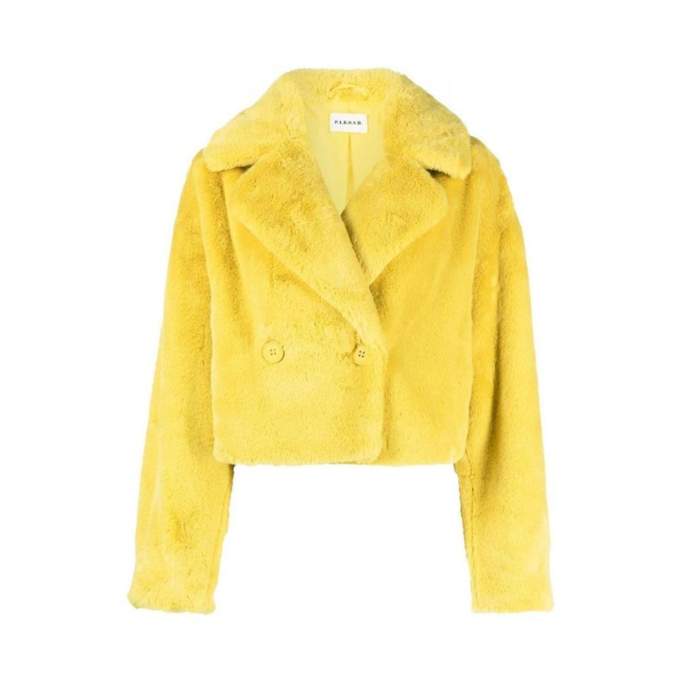 <p><a href="https://go.redirectingat.com?id=74968X1596630&url=https%3A%2F%2Fwww.farfetch.com%2Fshopping%2Fwomen%2Fparosh-cropped-faux-fur-jacket-item-18692036.aspx&sref=https%3A%2F%2F" rel="nofollow noopener" target="_blank" data-ylk="slk:Shop Now;elm:context_link;itc:0;sec:content-canvas" class="link ">Shop Now</a></p><p>Cropped Faux-Fur Jacket</p><p>farfetch.com</p><p>$252.00</p><span class="copyright">P.A.R.O.S.H.</span>