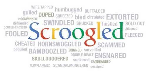 scroogled word cloud close-up