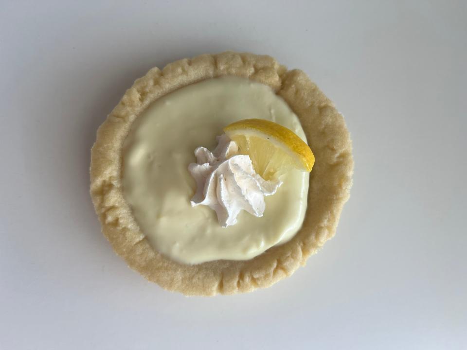 Lemon Cream Pie cookie from Crumbl Cookies, 3116 Raeford Road, Suite 240, Fayetteville.