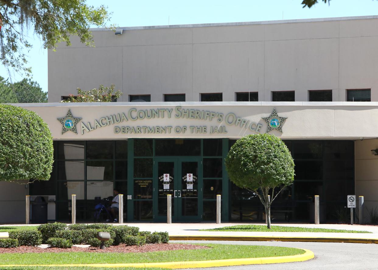 The Alachua County Jail, seen in this file photo from late April.