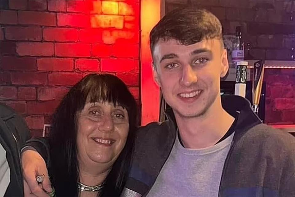 Mr Slater’s mother Debbie Duncan (pictured with her son), who is in Tenerife alongside his father and brother, has vowed to continue searching (Supplied)