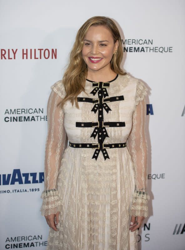 Abbie Cornish attends the 35th annual American Cinematheque Awards at the Beverly Hilton in California on November 18. The actor turns 41 on August 7. File Photo by Mike Goulding/UPI