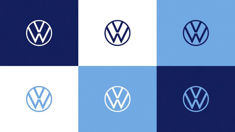 Volkswagen也在車展帶來了新的品牌廠徽設計。