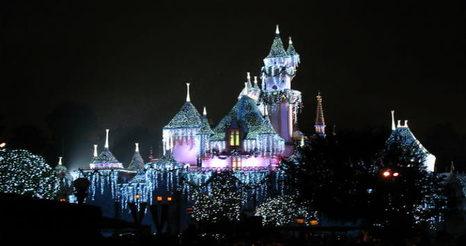 The smallest of all the Sleeping Beauty Castles in Disneyland California, Photo by Loren Javier