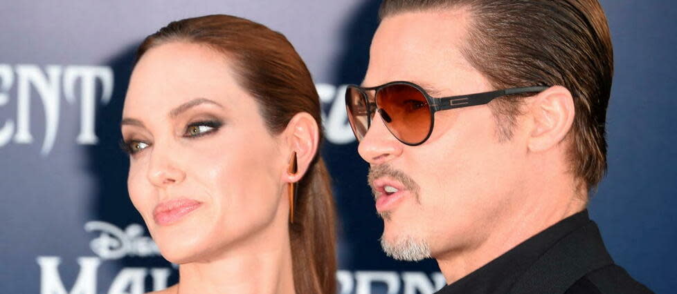 Angelina Jolie et Brad Pitt le 28 mai 2014, le couple a annoncé son divorce en 2016.
