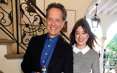 Richard E. Grant and daughter Olivia Grant attend an Oscars reception in LA  - Credit: Frazer Harrison/Getty