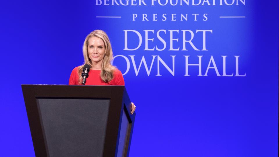 Former White House Press Secretary Dana Perino speaks at Desert Town Hall in Indian Wells on Feb. 12, 2019.