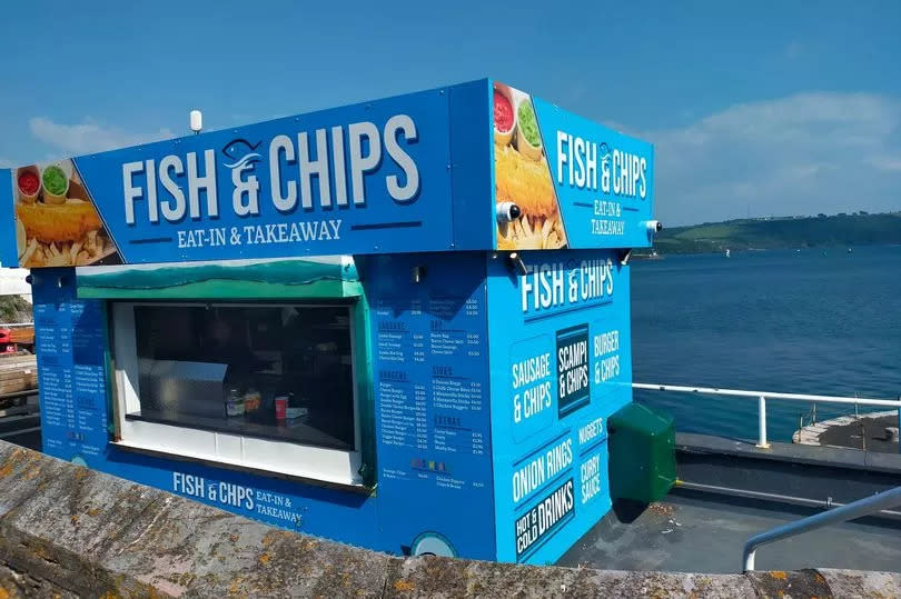 The new Plymouth fish and chip stop with a wonderful view