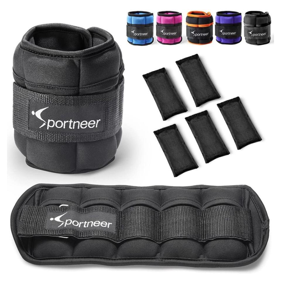 4) Spoortneer Adjustable Ankle Weights