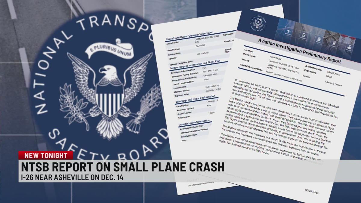 Report details what led to Asheville plane crash