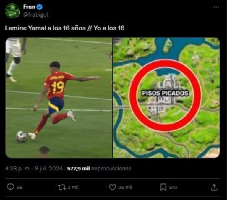 Los mejores memes de España vs. Francia. Foto: X