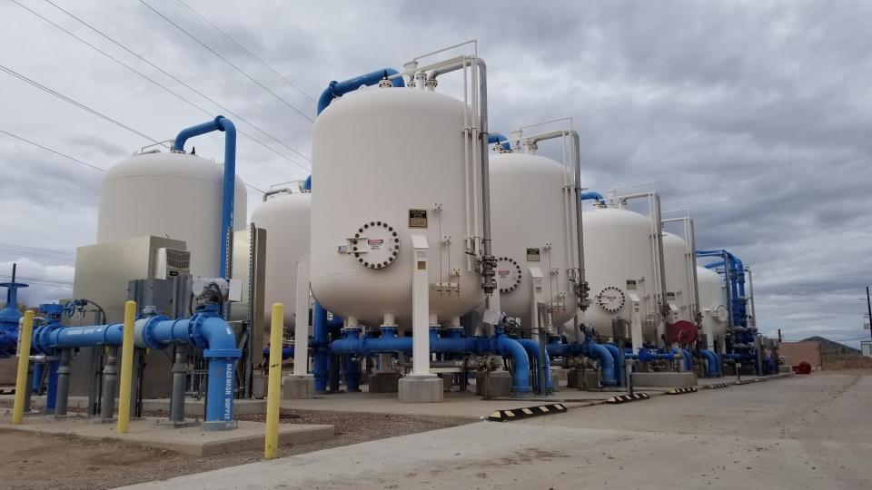 The Advanced Oxidation Process plant started operating in 2014 to remove 1,4 dioxane from the water coming from the Superfund site wells. The utility later found that the granular activated carbon filters, used in the treatment process, were also retaining PFAS.