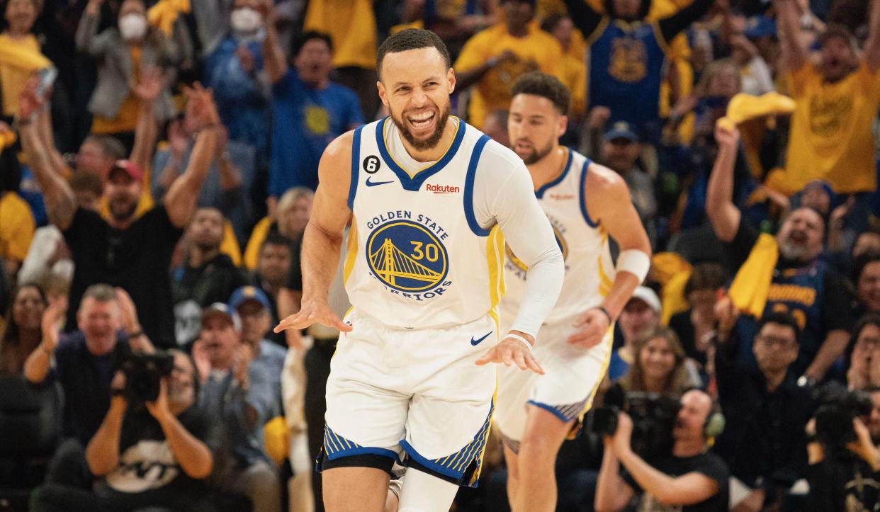 Stephen Curry and the Warriors stayed alive for Game 6. (Kyle Terada/Reuters)