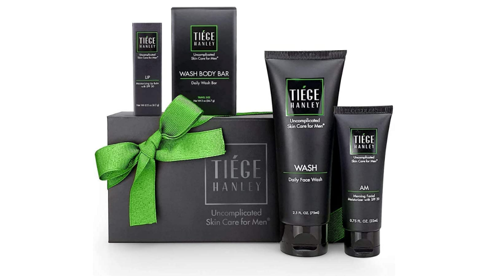 Set de regalo para el cuidado de la piel masculina TIÉGE HANLEY / Imagen: Amazon México