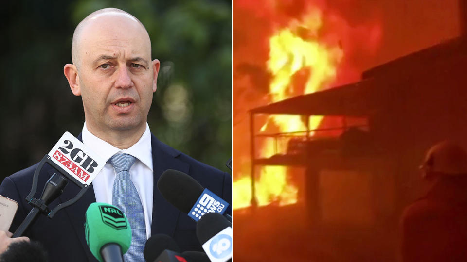 NRL CEO Todd Greenberg confirmed proceeds from round one would go towards the bushfire relief. Pic: Getty