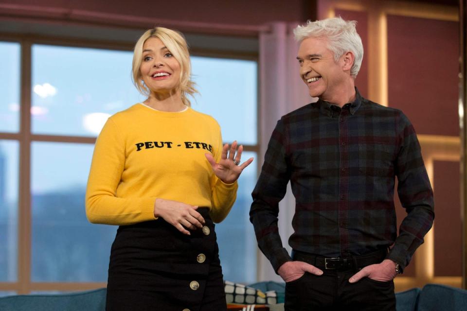 Phillip Schofield, pictured with Holly Willoughby, has announced his departure from This Morning (PA Archive)