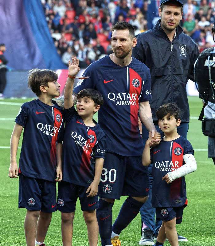 Leo Messi y su familia