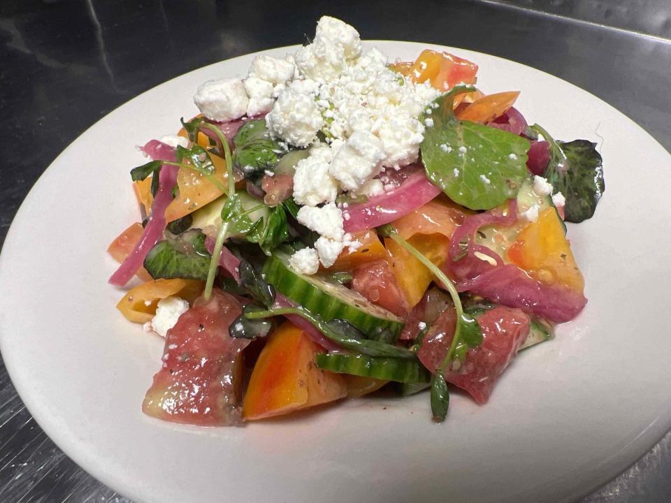 Satis Bistro's heirloom tomato salad