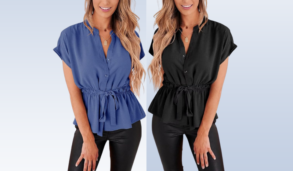 Dress it up or dress it down, this flattering top keeps things under wraps. (Amazon)