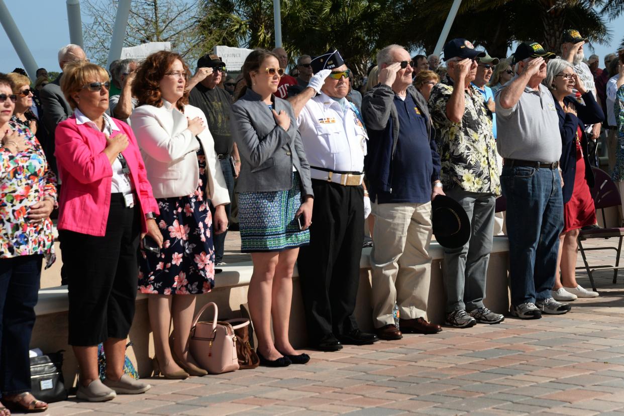 Welcome Home Southwest Florida, a National Vietnam War Veterans Day ceremony, was held at the Sarasota National Cemetery's Patriot Plaza on March 29, 2018.