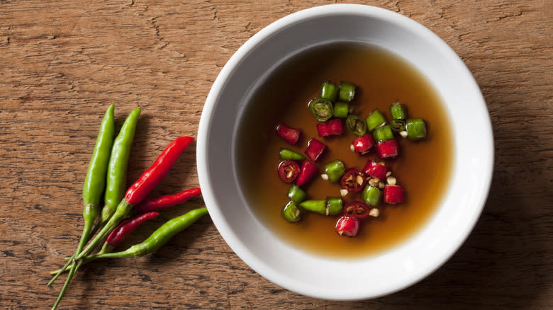 Fish sauce with Thai chiles